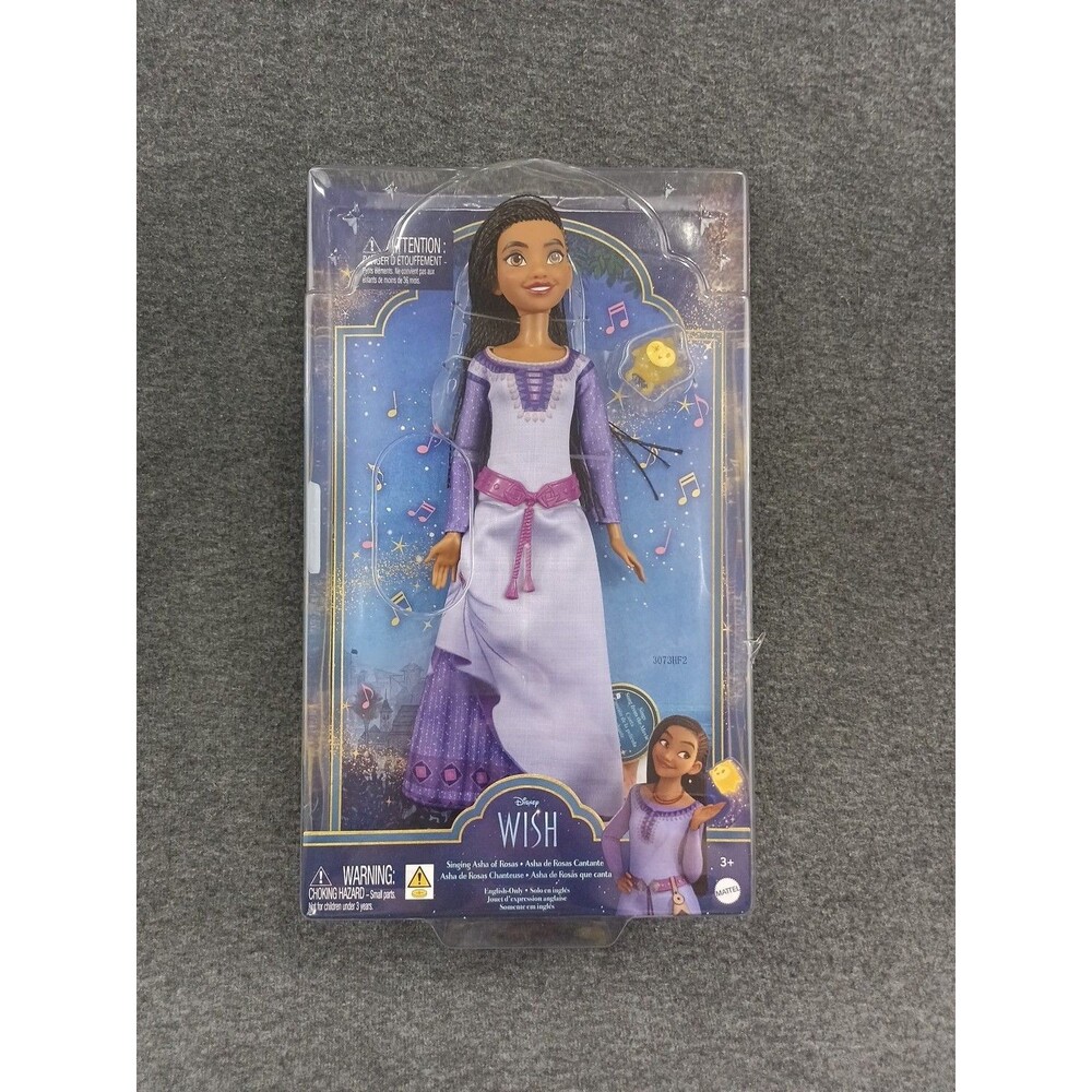 Mattel Disney's Wish Singing Asha of Rosas Fashion Doll & Star Figure New